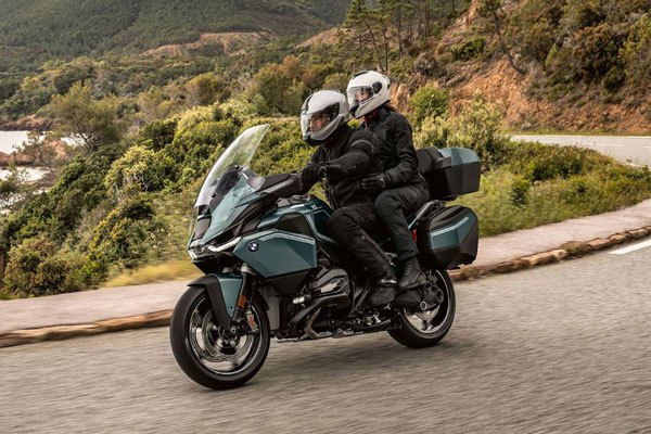 BMW touring motorcycle with riders